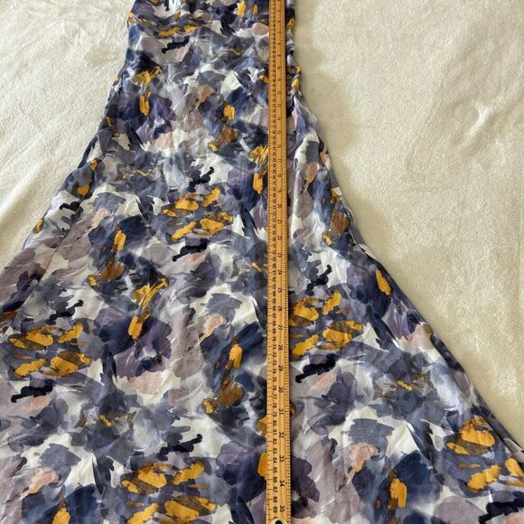 Anna Nata Revolve Dress Small Floral Strappy Back Rachel Midi Feminine Sexy - Picture 4 of 7